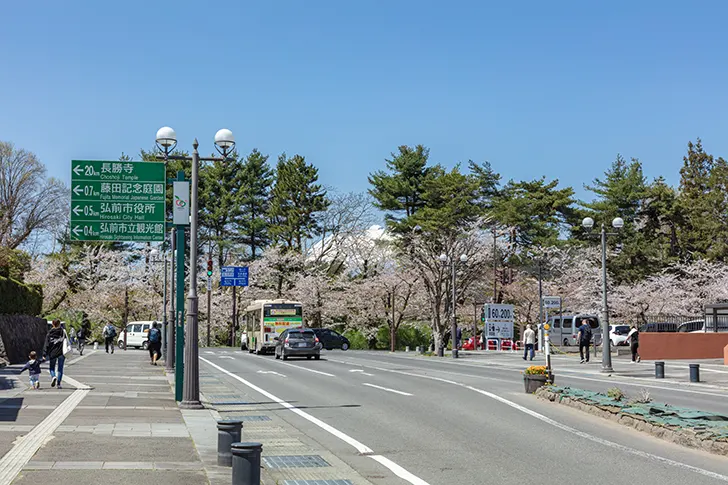 弘前公園周辺のフリー写真素材