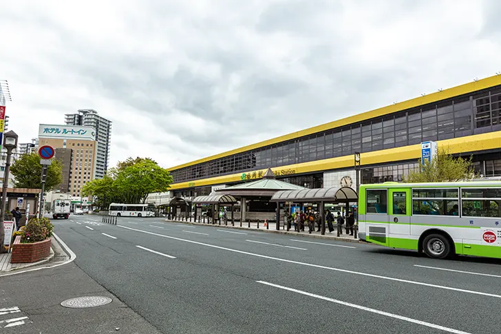 盛岡駅前のフリー写真素材