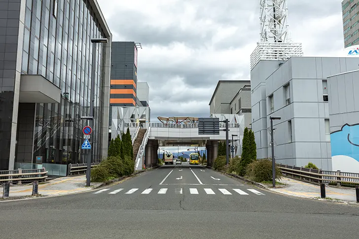 盛岡駅西通のフリー写真素材