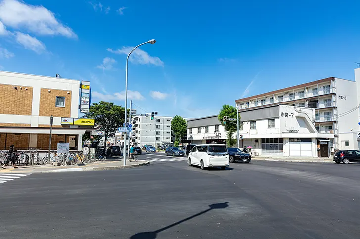 Free Sapporo Higashi-kuyakusho-mae Station area Photo Material