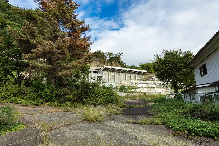 上山田温泉 ホテル跡地のフリー写真素材