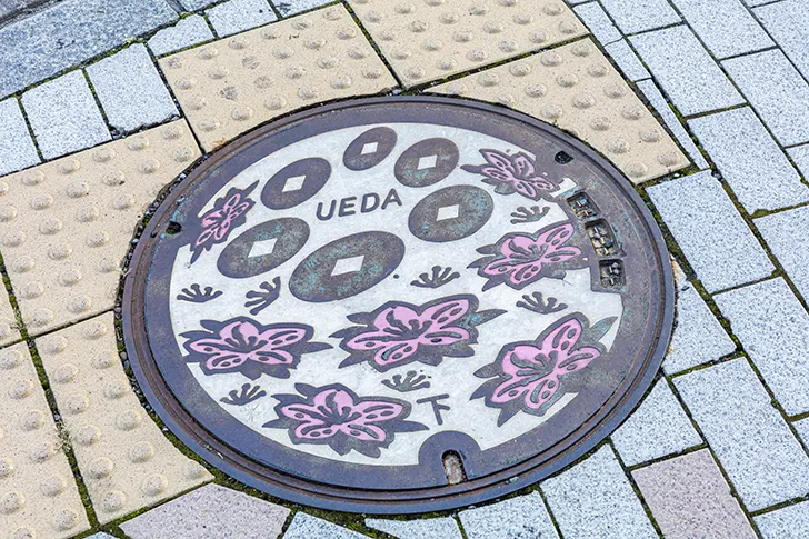 Free Ueda City Manhole Photo Material