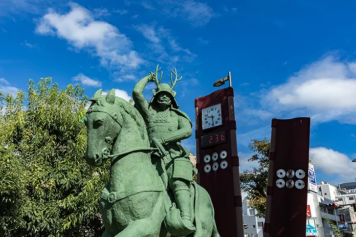 Free Sanada Yukimura Equestrian Statue Photo Material