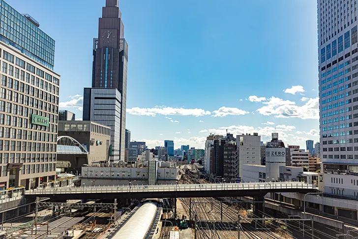 新宿站新南口地区免费照片素材