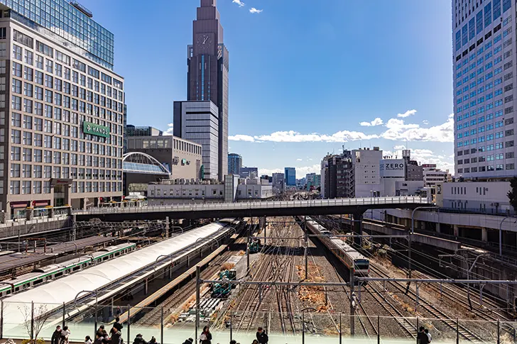 新宿站新南口地区免费照片素材