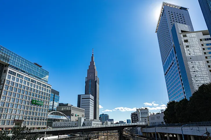 新宿站新南口地区免费照片素材