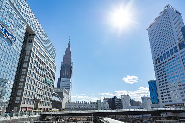 新宿站新南口地区免费照片素材