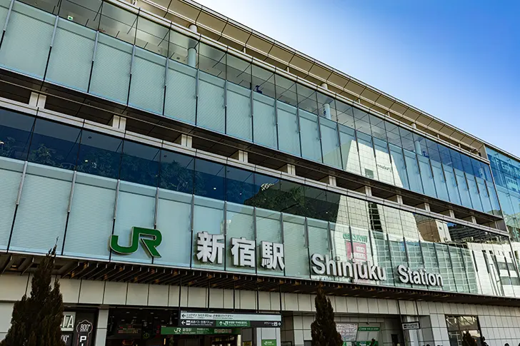 Free Shinjuku Station Koshu Kaido ticket gate Photo Material