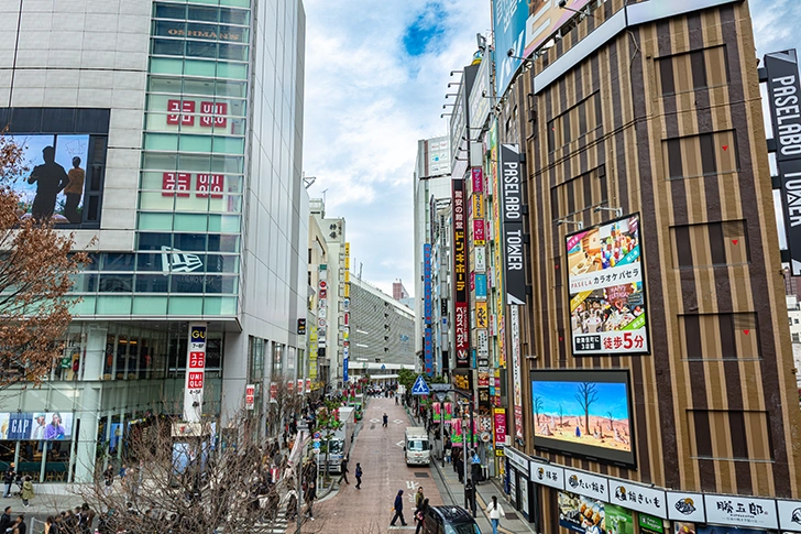 新宿漫步路免费照片素材