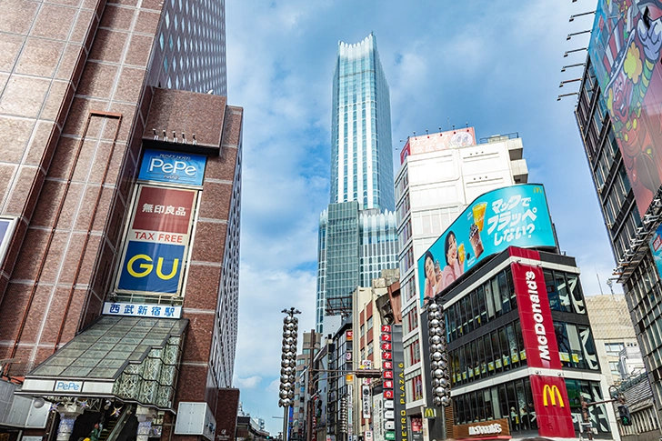 Free Around Seibu Shinjuku Station Photo Material