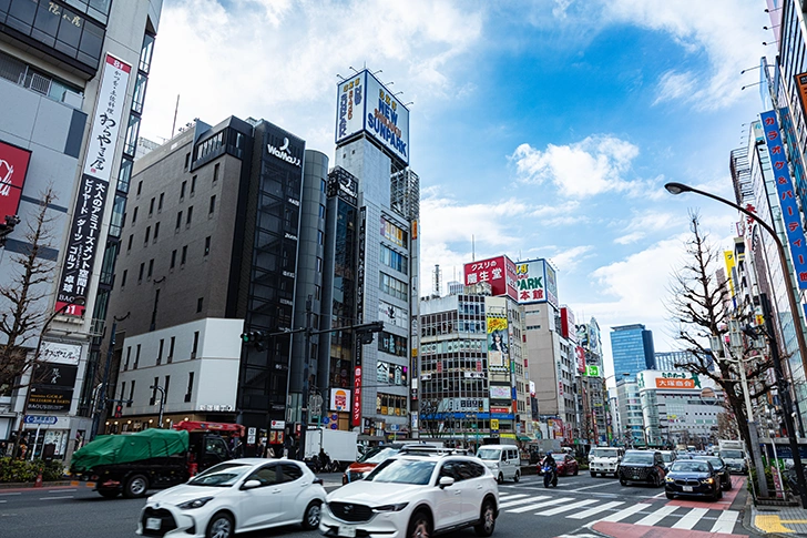 新宿靖国街免费照片素材