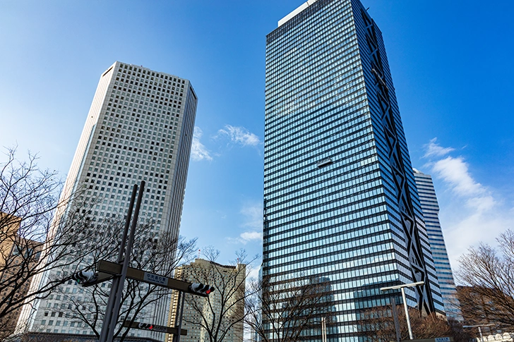 Free Nishi-Shinjuku high rise building Photo Material