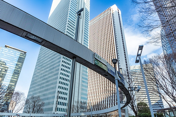 Free Nishi-Shinjuku intersection Photo Material