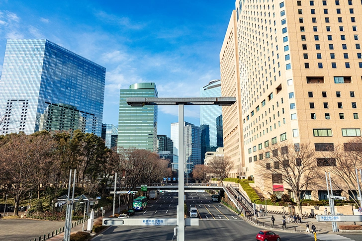 新宿 公園通りのフリー写真素材