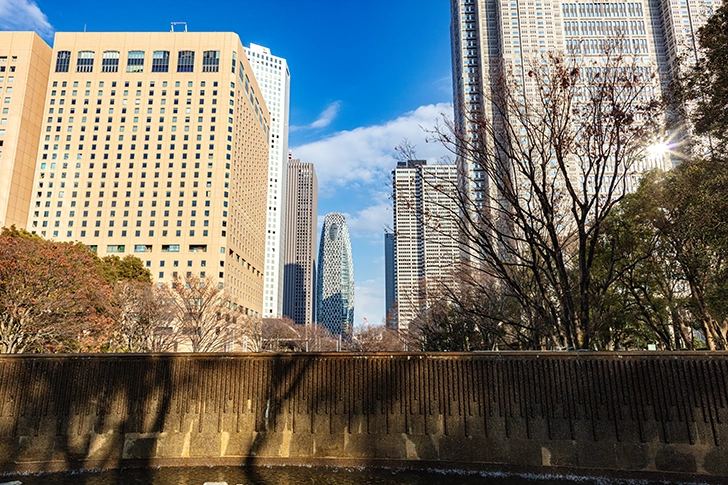 新宿中央公園のフリー写真素材