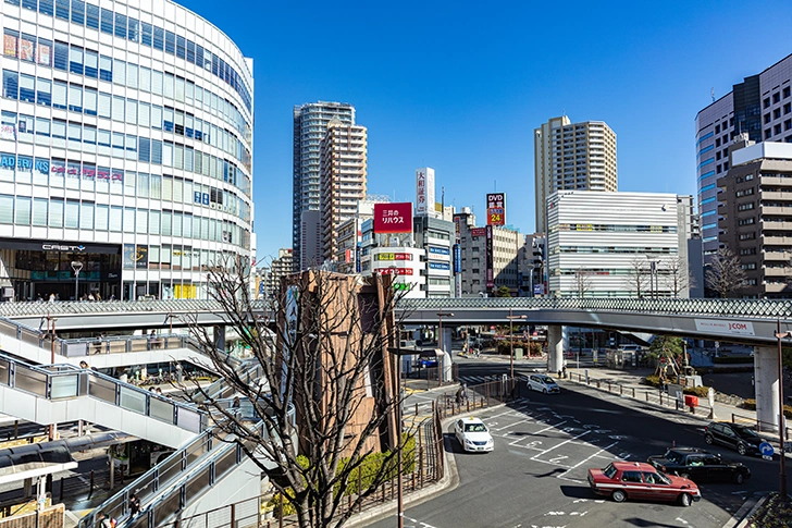 川口駅周辺のフリー写真素材