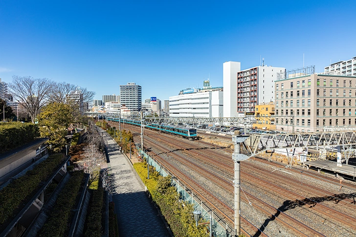 川口駅西口周辺のフリー写真素材