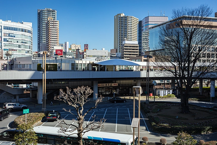 川口駅西口のフリー写真素材