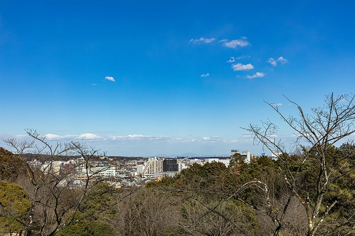 飯能の街並のフリー写真素材