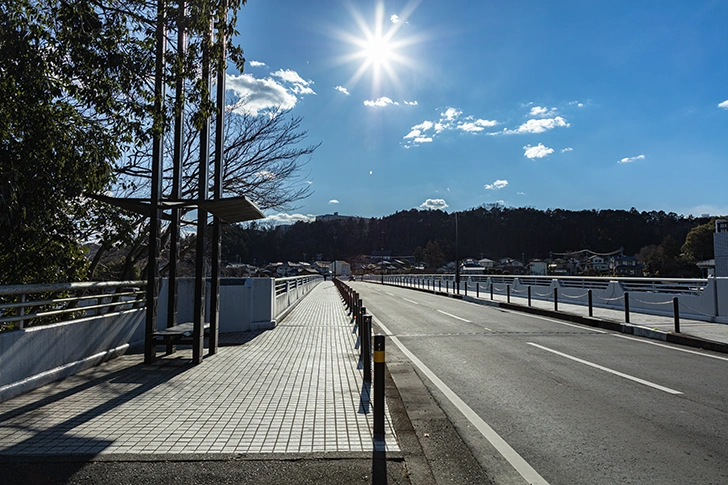 飯能大橋のフリー写真素材