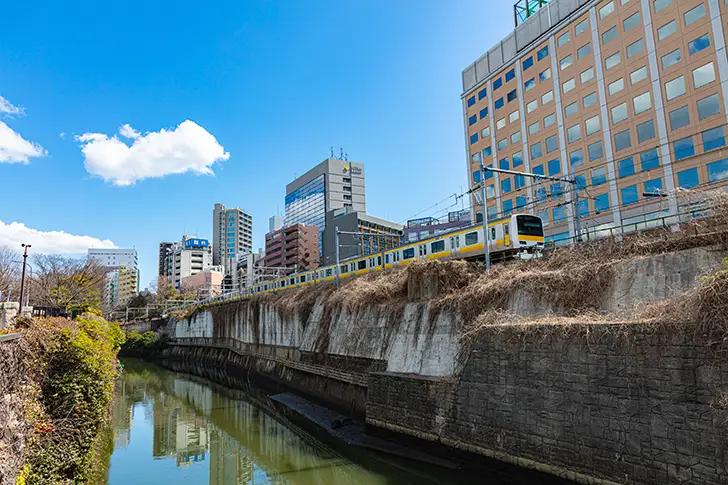 Free Kanda River and Sobu Line Photo Material