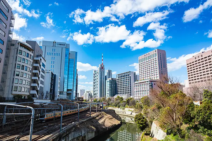お茶の水駅付近のフリー写真素材