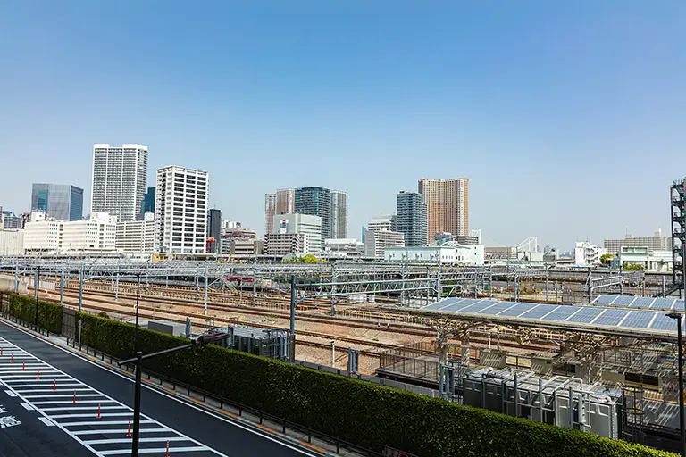 Free Takanawa Gateway Station area tracks Photo Material