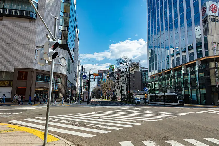 Free 4chome place front intersection Photo Material