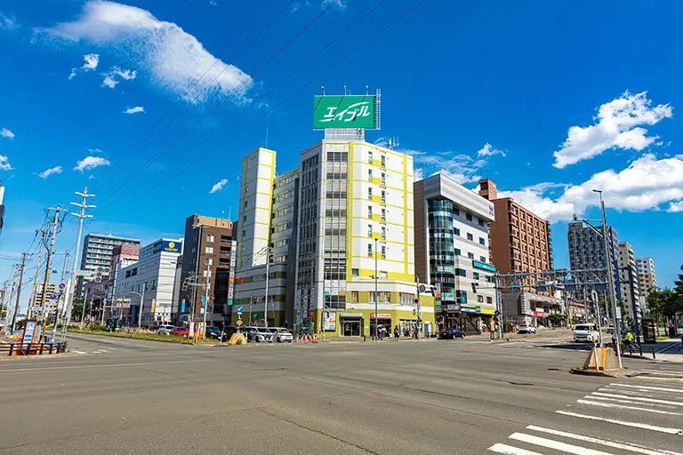 地下鉄白石駅周辺のフリー写真素材