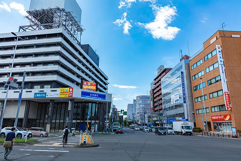地下鉄白石駅周辺のフリー写真素材