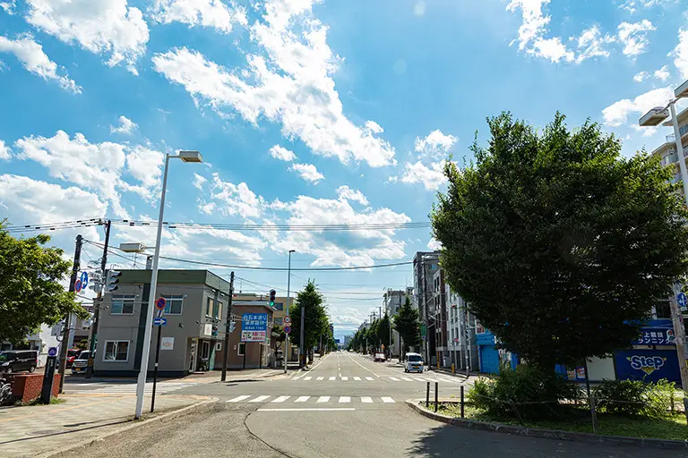 JR白石駅周辺のフリー写真素材