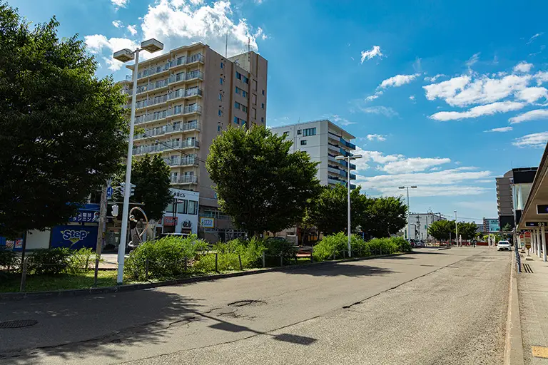 JR白石駅周辺のフリー写真素材