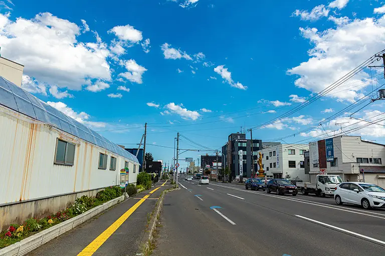 菊水 国道12号のフリー写真素材