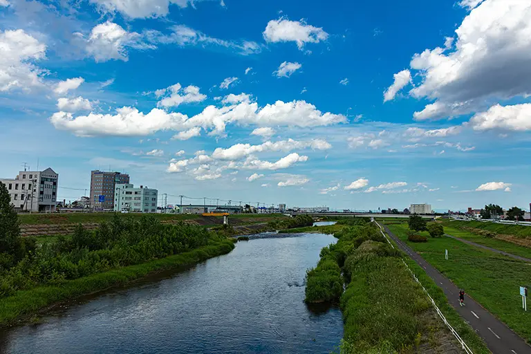 豊平川のフリー写真素材