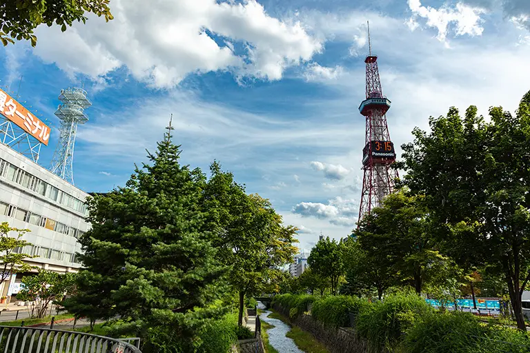 札幌 創成川のフリー写真素材