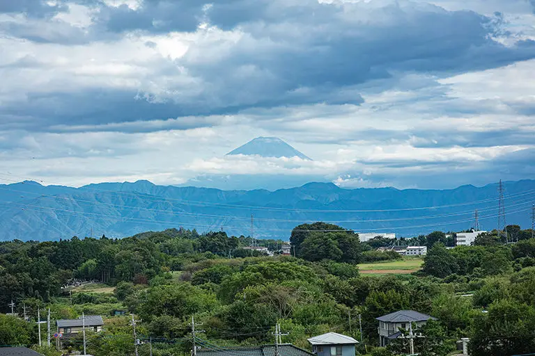 新府城跡近郊の風景のフリー写真素材