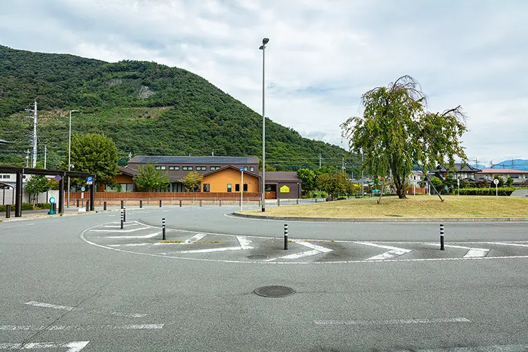 石和温泉駅北口周辺のフリー写真素材