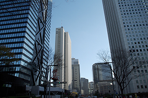 高層ビル（新宿）のフリー写真素材
