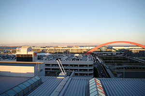 羽田空港からの景色のフリー写真素材