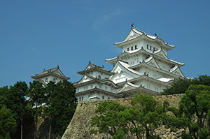 姫路城天守閣のフリー写真素材
