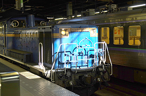 ディーゼル機関車のフリー写真素材