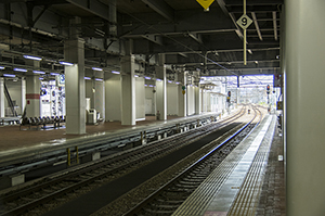 JR博多駅ホームのフリー写真素材