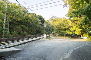 筑波山のロープウェイのフリー写真素材