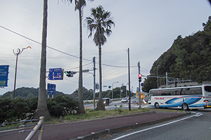 高知県道14号桂浜付近のフリー写真素材
