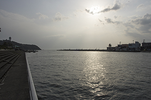 江の島大橋からの景色のフリー写真素材