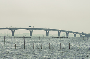 東京湾アクアブリッジのフリー写真素材