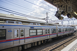 京成本線の車両のフリー写真素材