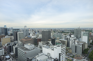 名古屋の都市風景のフリー写真素材