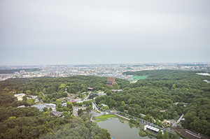 東山スカイタワーからの名古屋の景色のフリー写真素材