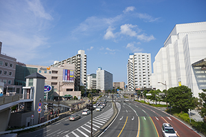 横須賀の街並のフリー写真素材